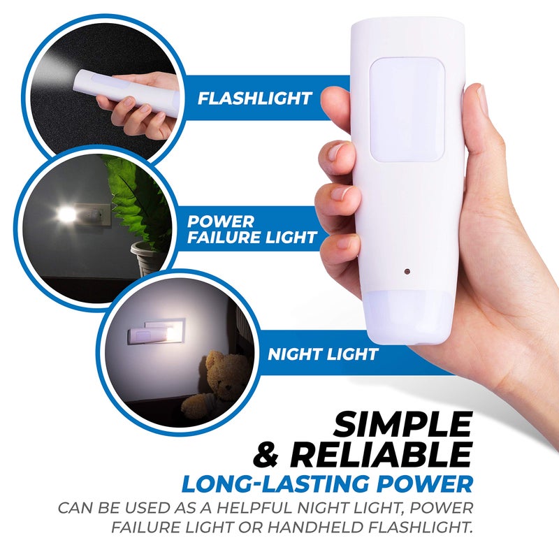 Westek Emergency Light, 1 Pack - Multi-Function LED Rechargeable Flashlight, Power Failure Light and Night Light - Must-Have Power Outage Lights, Ideal for Storms, Blackouts - NL-PWFL AmerTac - Image 2